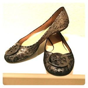 Tory Burch metallic flats